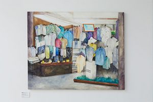 《紳士服のお店》アクリル、キャンバス、2016
